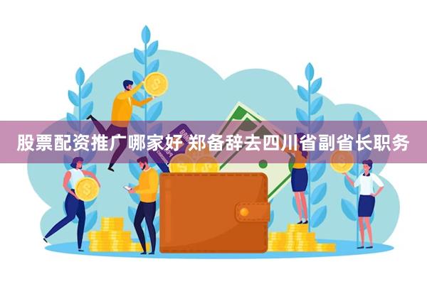 股票配资推广哪家好 郑备辞去四川省副省长职务