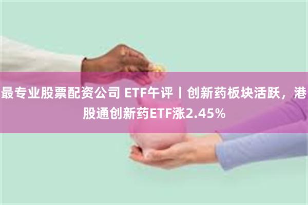 最专业股票配资公司 ETF午评丨创新药板块活跃，港股通创新药ETF涨2.45%