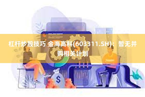 杠杆炒股技巧 金海高科(603311.SH)：暂无并购相关计划
